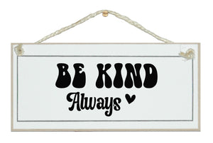 Be Kind Always retro