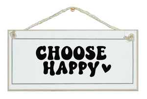 Choose Happy retro