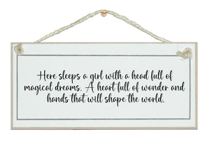 Here sleeps a girl...