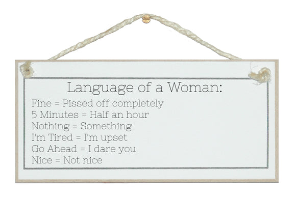 The Language of a Woman