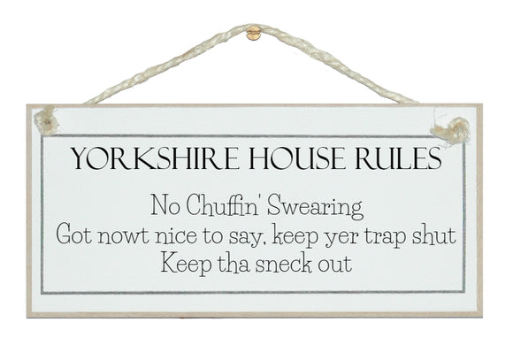 Yorkshire House Rules